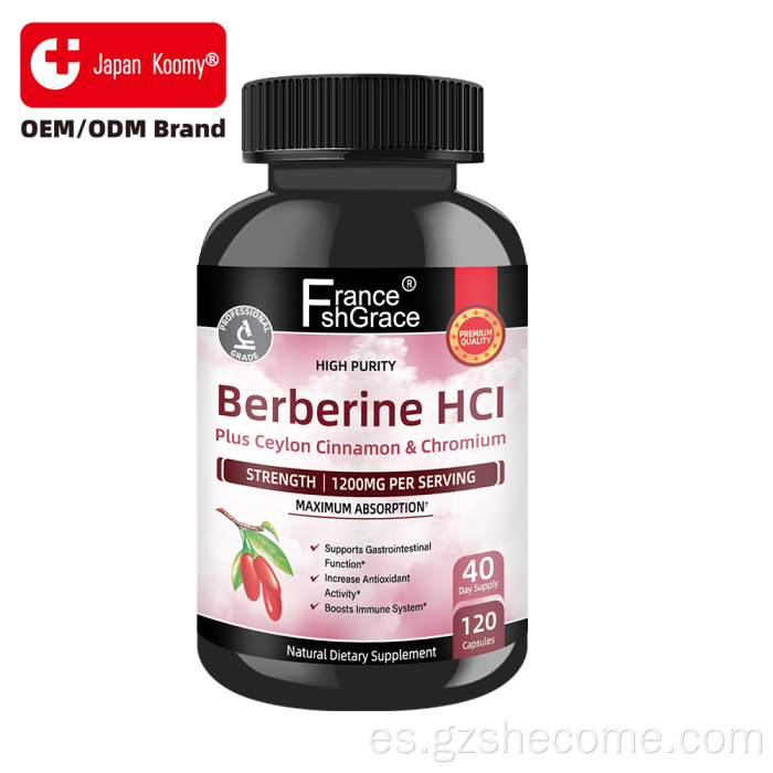 Berberina HCl Cápsulas Ceilán Canela Cromo